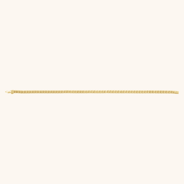 14K Gold Natural Diamond Line Tennis Bracelet