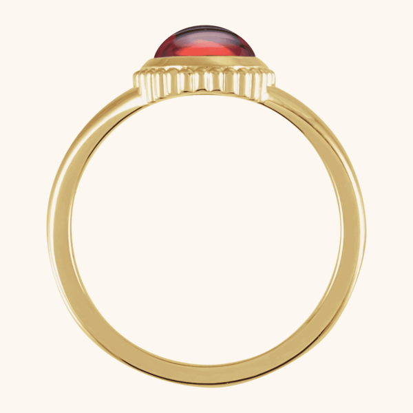 Cabochon Ring 14K Yellow gold