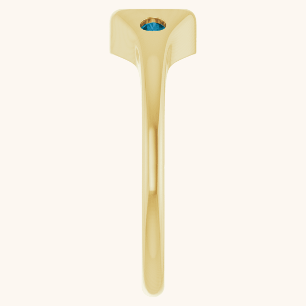 14K Yellow Ring With Natural & Lab-Grown Diamonds and Gemstones