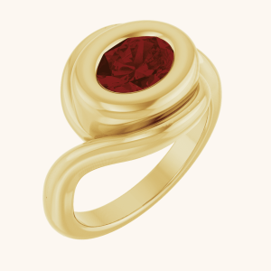 Yellow Gold Natural Gemstone 14K Ring