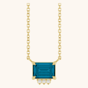 14K Yellow Gold Diamond Necklace