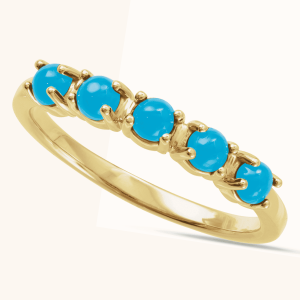 Luxurious Cabochon Stackable Rings