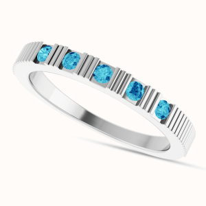 14K Gold Natural Gemstone Birthstone Ring