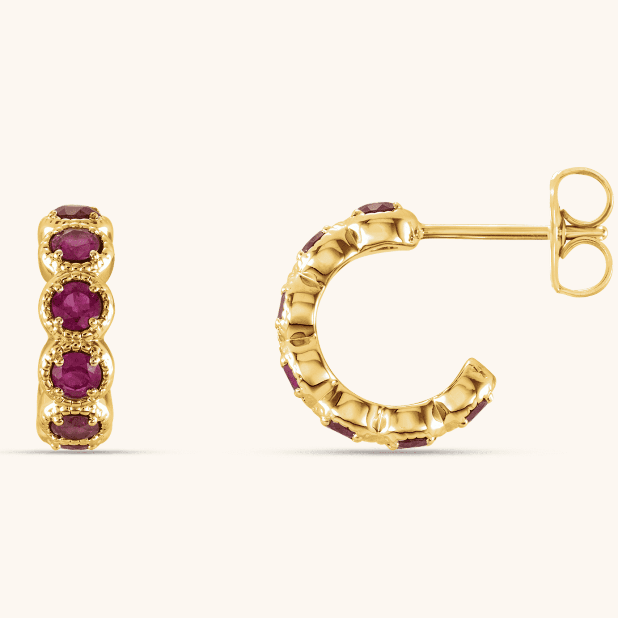 14K_Gold_Earrings _86493_601_P_70195749 14K Gold Earrings Natural Mozambique Garnet