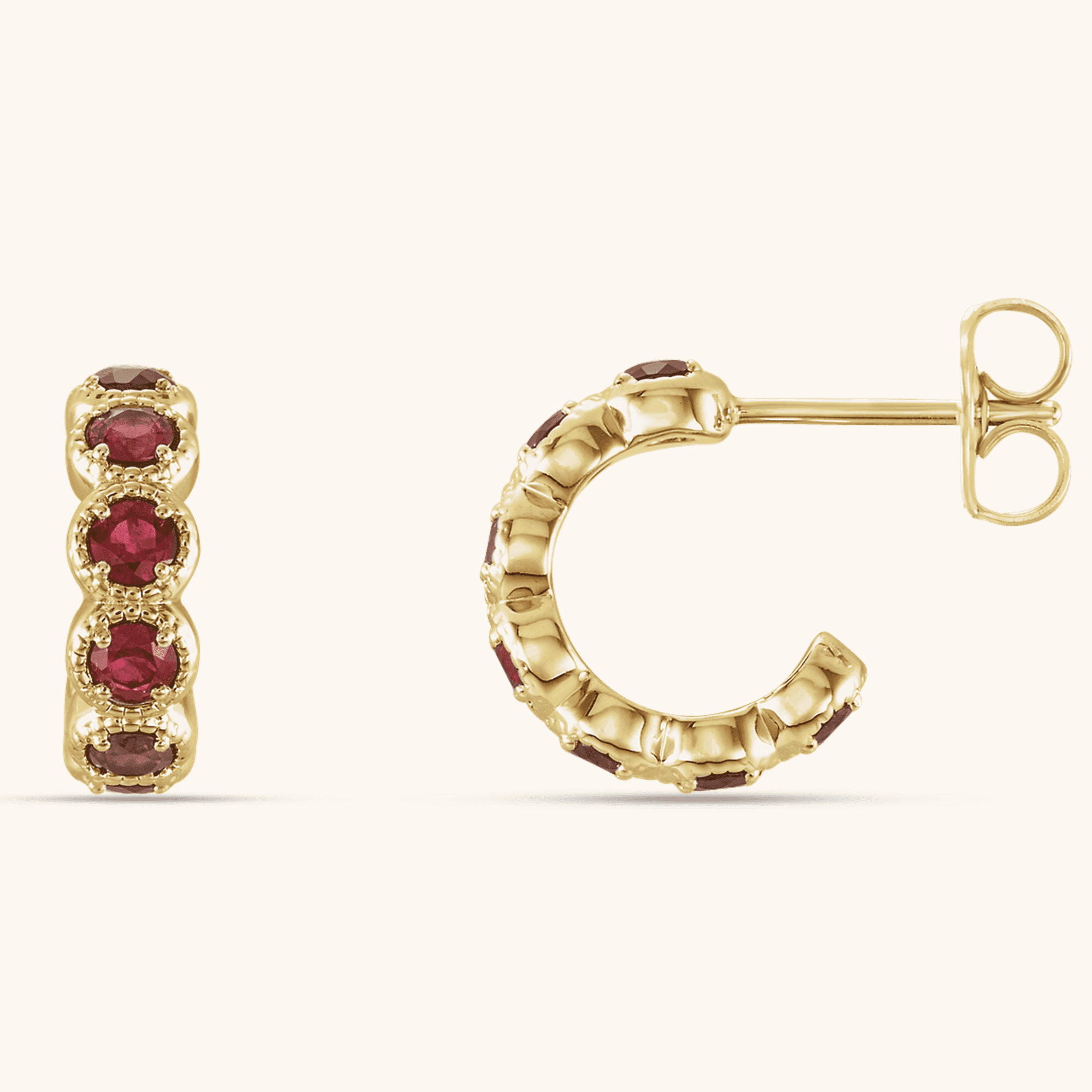 14K_Gold_Earrings _86493_606_P_172555900 14K Gold Earrings Natural Mozambique Garnet