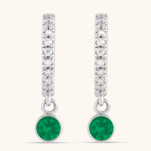 Hoop Earrings green