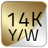 14K Yellow/White