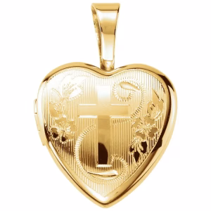 Heart Locket with Cross