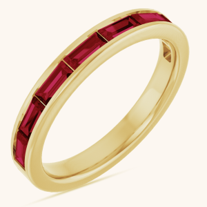 Straight Baguette Stackable Ring